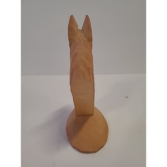 Peepers Eyeglass Holder Cat Kitty Kitten Orange Tabby Wood Hand Carved - Picture 7 of 10